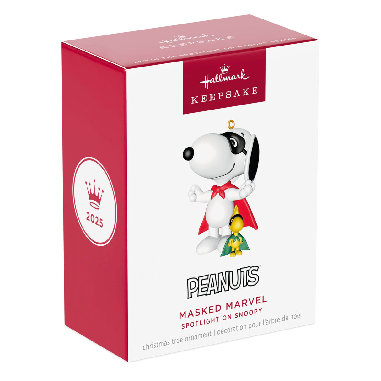 Hallmark Keepsake Christmas Ornament 2025, Peanuts Spotlight on Snoopy Masked Marvel, Gifts for Peanuts Fans Hallmark Keepsake