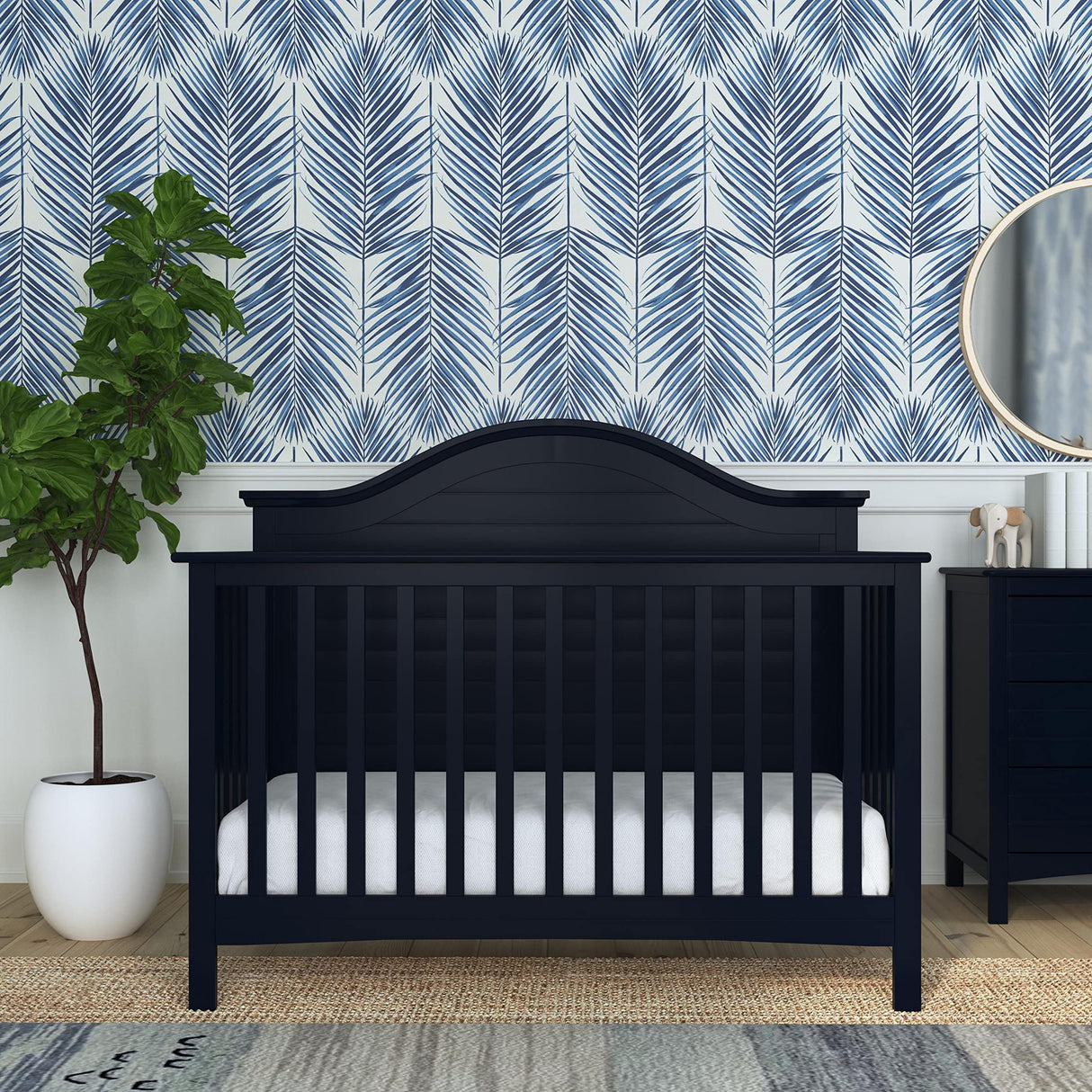 Carter's by DaVinci Nolan 4-in-1 Convertible Crib in Navy, Greenguard Gold Certified DaVinci