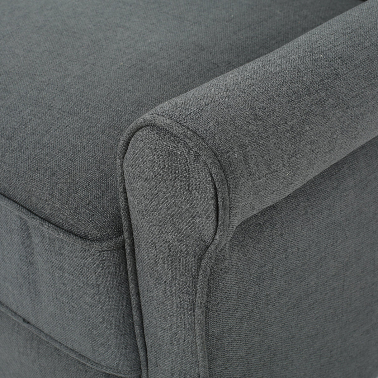 Christopher Knight Home Christopher Knight Home Charell Traditional Fabric Recliner, Charcoal / Dark Brown GDFStudio