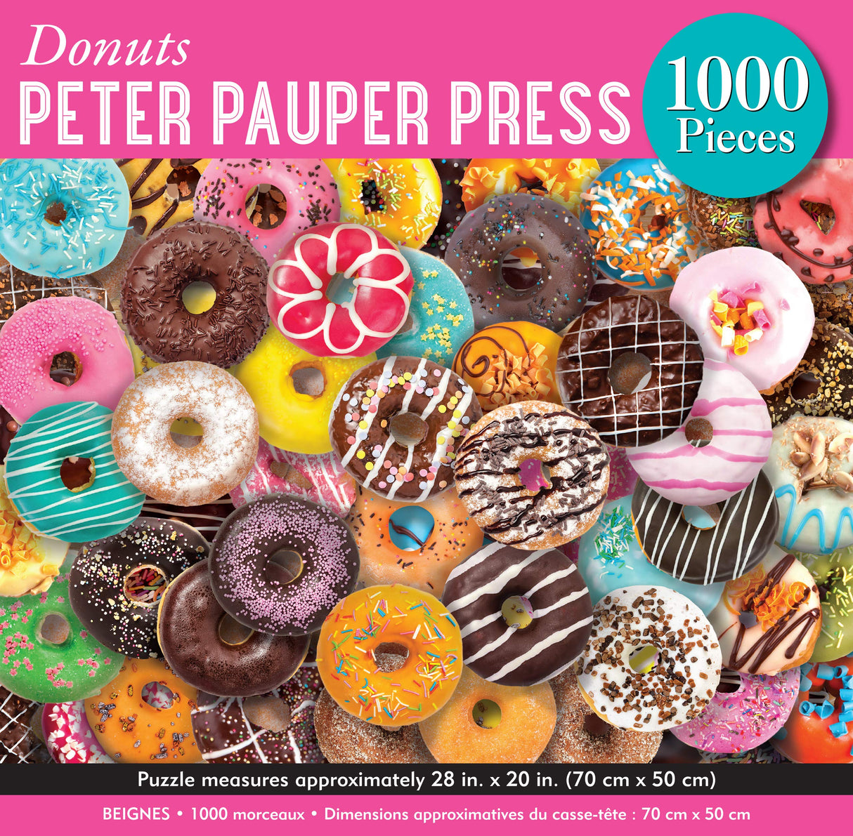 PETER PAUPER PRESS Donuts 1000 Piece Jigsaw Puzzle PETER PAUPER PRESS