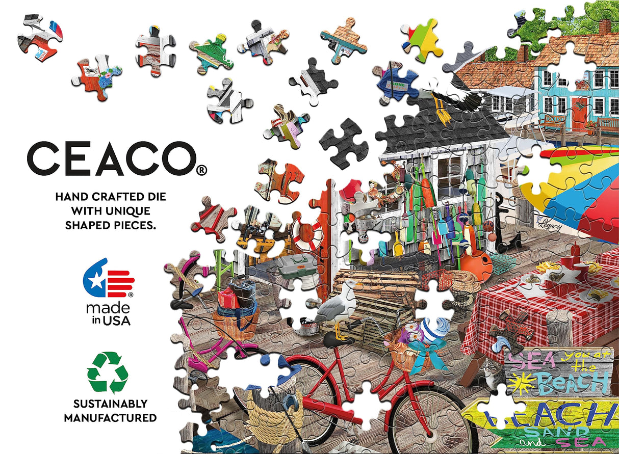 Ceaco - Tracy Flickinger - The Pier - 2000 Piece Jigsaw Puzzle Ceaco