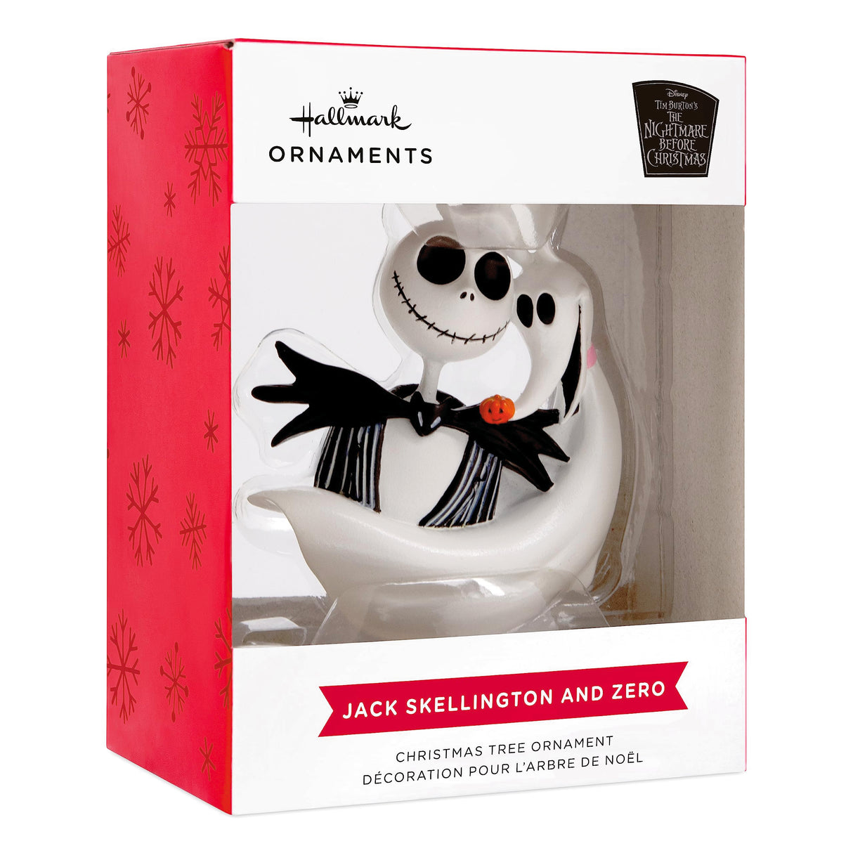 Hallmark Disney Tim Burton's The Nightmare Before Christmas Jack Skellington and Zero Christmas Ornament Hallmark