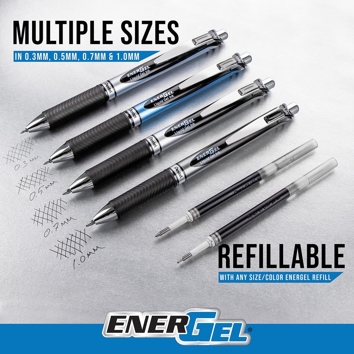 Pentel EnerGel RTX Gel Pens, Assorted Ink Pentel