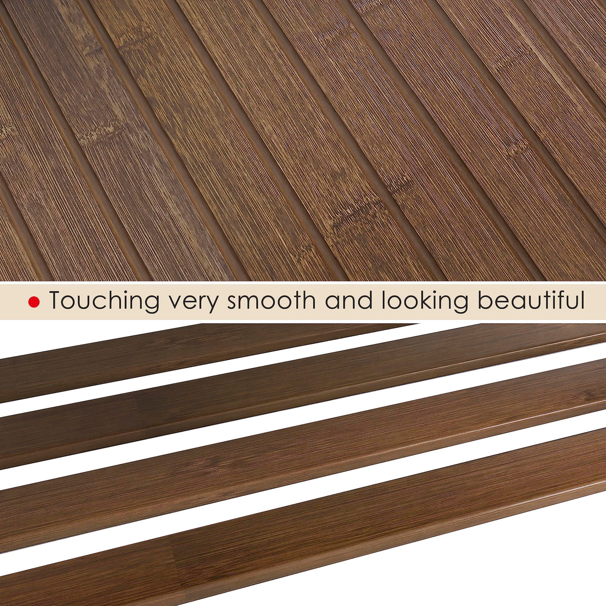 SMIBUY Bamboo Shoe Rack Bench, 3-Tier Shoe Organizer Storage Shelf for Entryway Hallway Bathroom Living Room (Walnut) SMIBUY