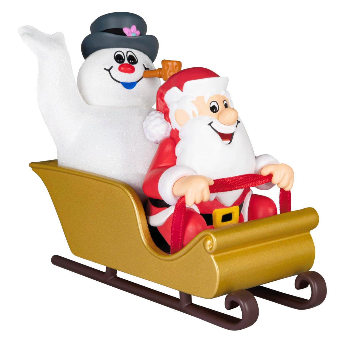 Hallmark Keepsake Christmas Ornament 2024, Frosty the Snowman Frosty and Santa Christmas, Movie Gifts Hallmark Keepsake