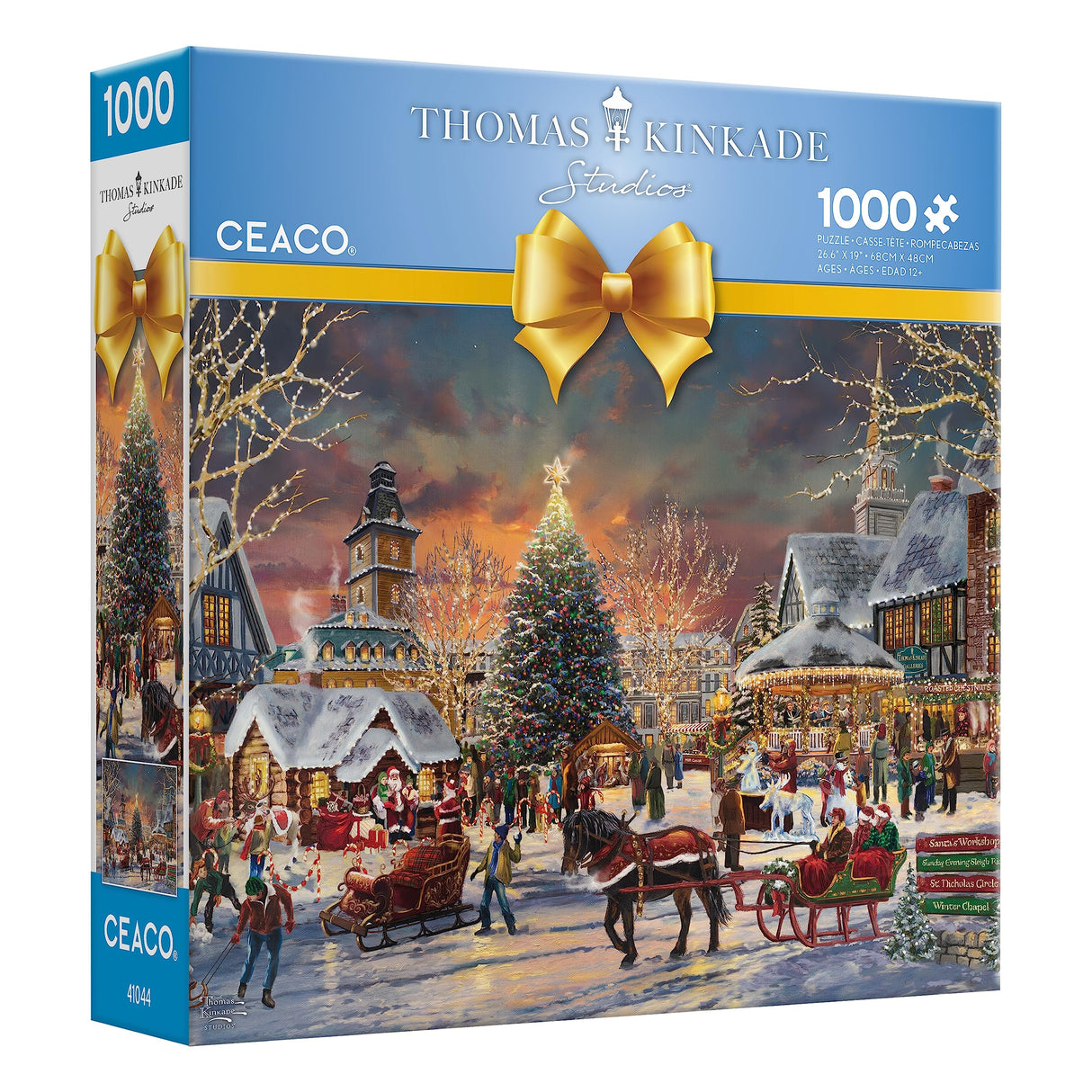 Ceaco - Thomas Kinkade - Holiday - Christmas Festival - 1000 Piece Jigsaw Puzzle Ceaco