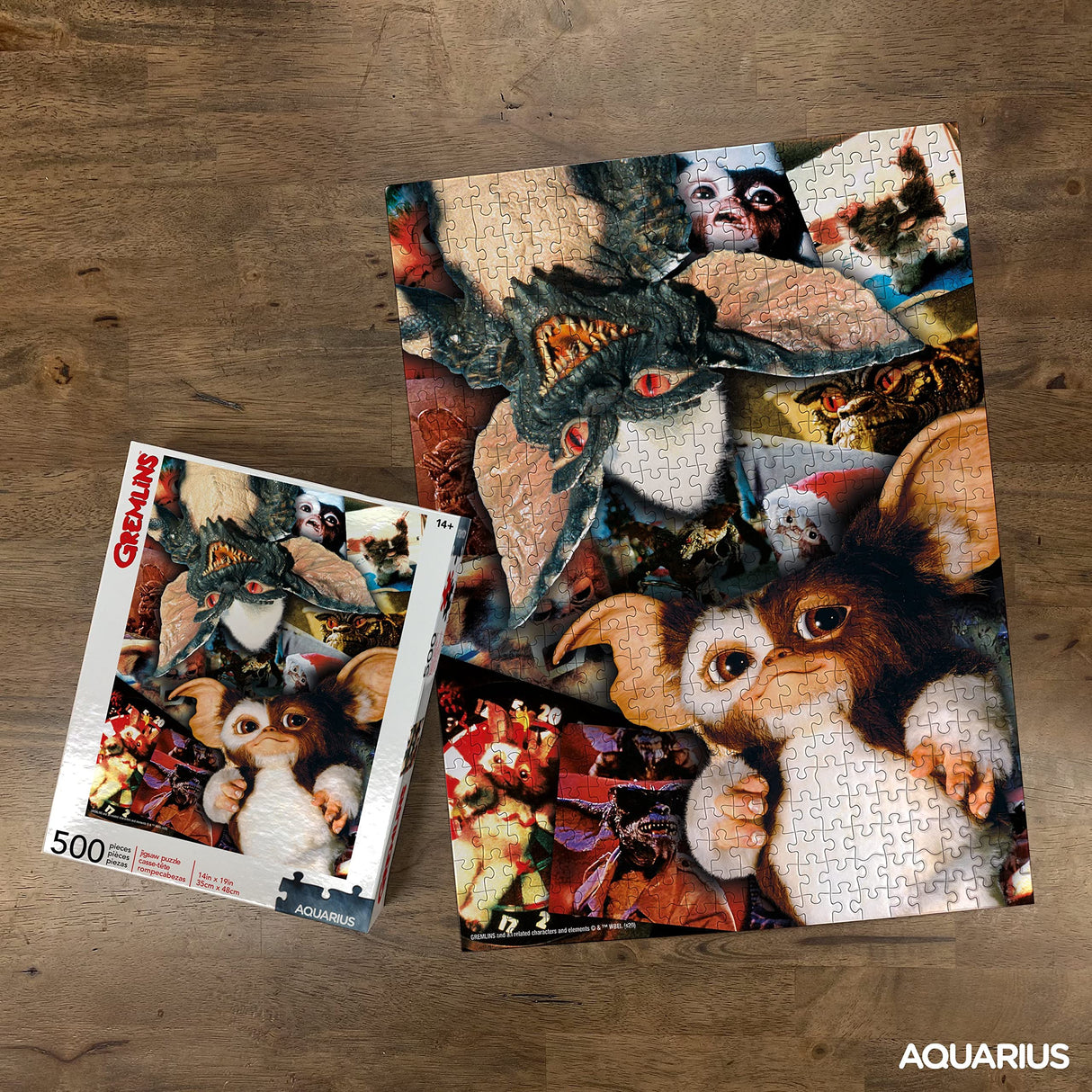 AQUARIUS Gremlins Puzzle (500 Piece Jigsaw Puzzle) - Glare Free - Precision Fit - Officially Licensed Gremlins Merchandise & Collectibles - 14 x 19 Inches AQUARIUS