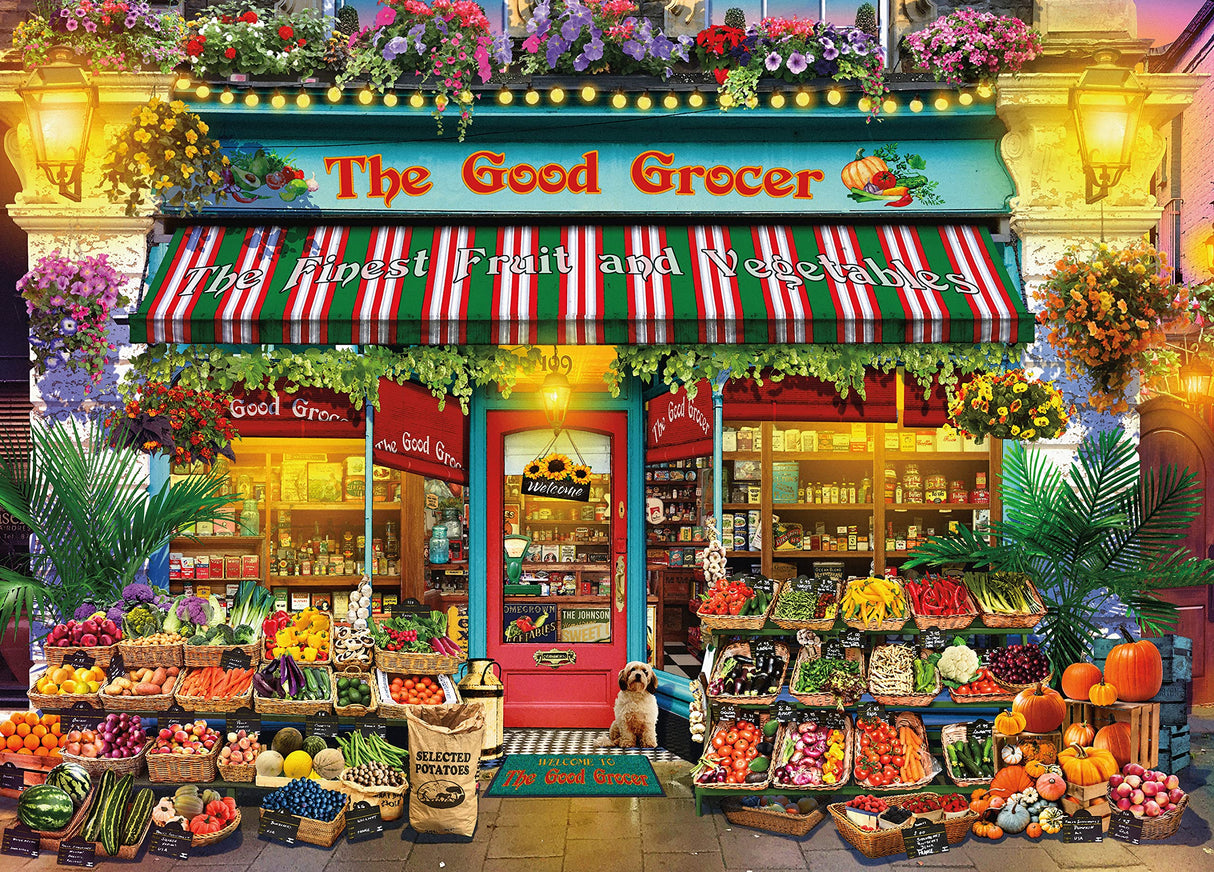 Ceaco - Gary Walton - Shop Windows - Good Grocer - 1000 Piece Jigsaw Puzzle Ceaco