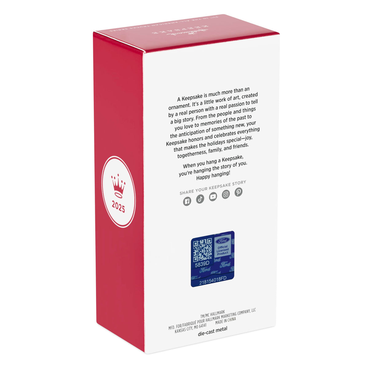 Hallmark Keepsake Christmas Ornament 2025, All-American Trucks 1995 Ford SVT Lightning 2025, Metal, Gifts for Car Collectors Hallmark Keepsake