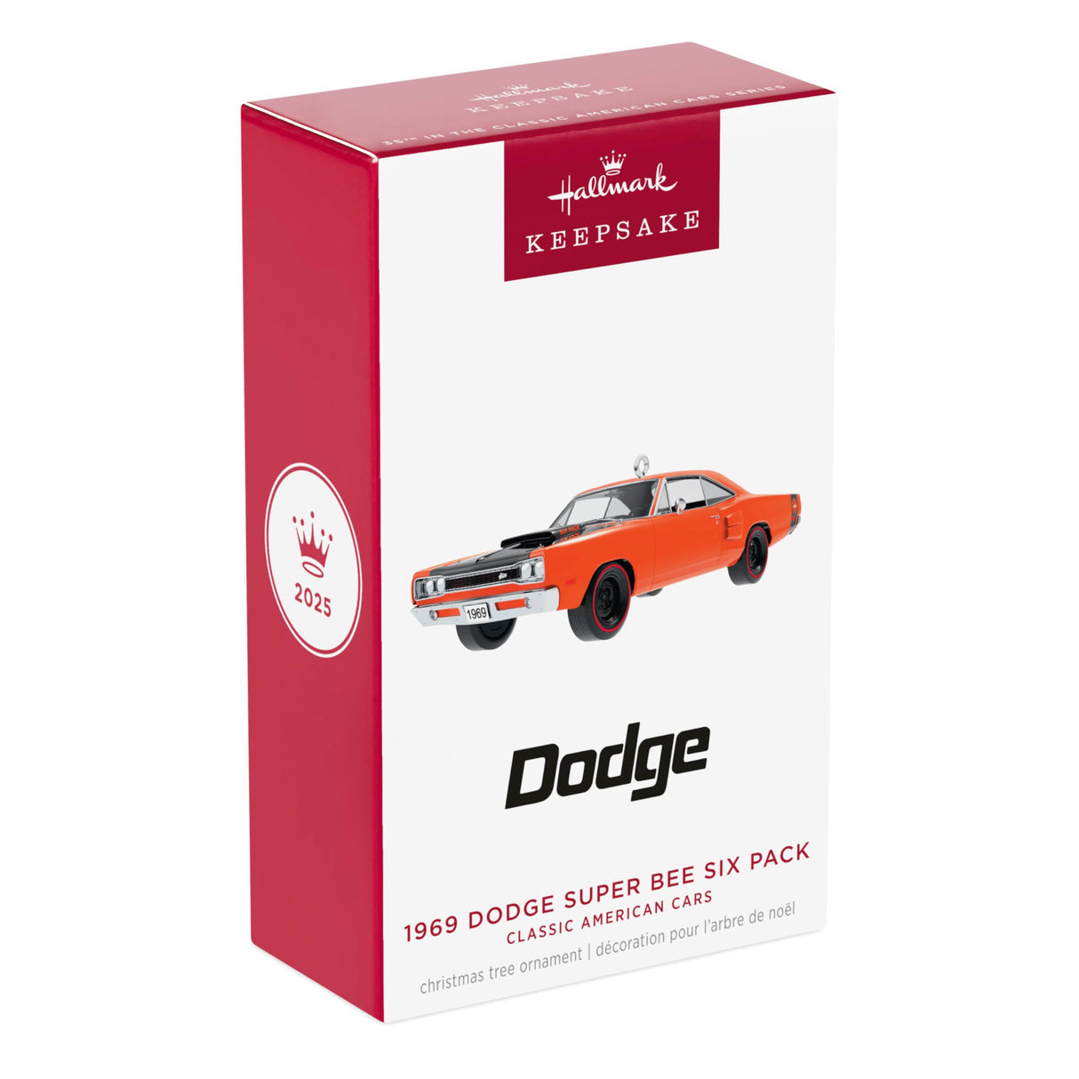 Hallmark Keepsake Christmas Ornament 2025, Classic American Cars 1969 Dodge Super Bee Six Pack 2025, Metal, Gifts for Car Collectors Hallmark Keepsake
