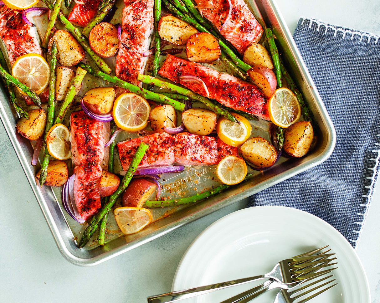 Nordic Ware Naturals Big Baking Sheet, 2 Pack, Silver Nordic Ware