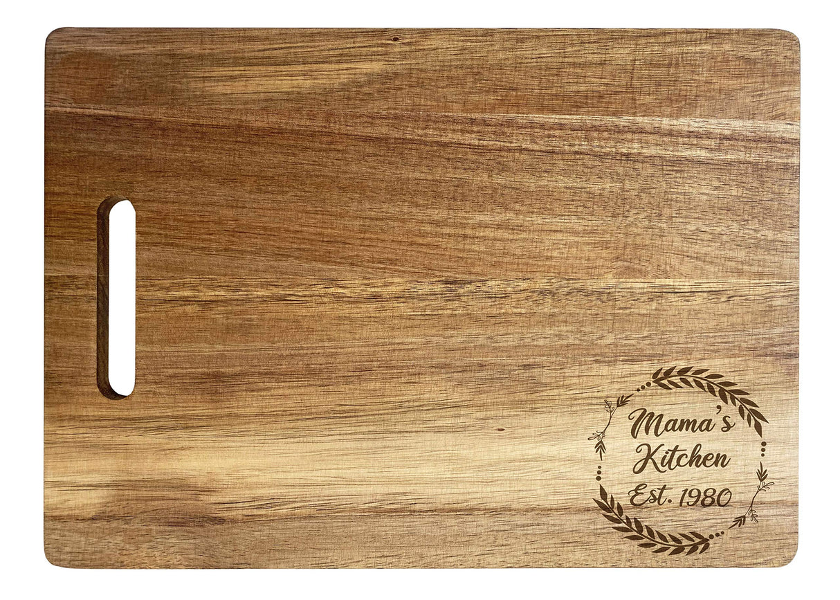 Custom Engraved Wooden Cutting Board Charcuterie Cheese Board Personalized with Custom Text or Message Acacia Wood (10 X 14) R and R Imports