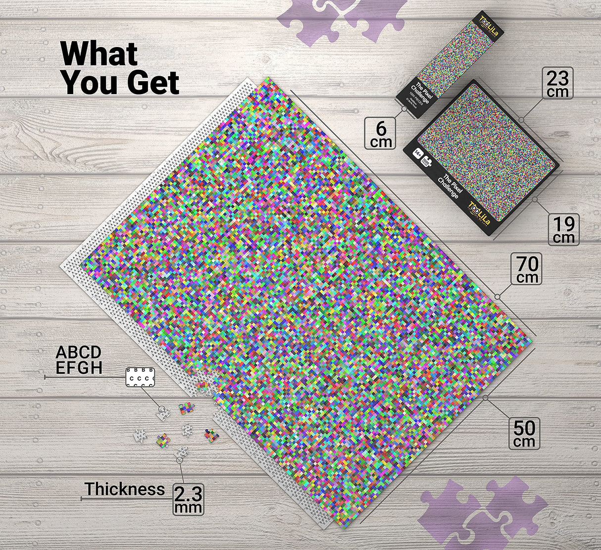 Jigsaw Puzzles 1000 Pieces Difficult Puzzles for Adults Get Your Challenging Jigsaw Puzzle for Adults 28x20 Inches (Pixel) TOOLILA