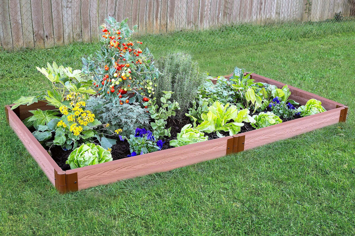 Frame It All Two Inch Series 4' x 8' x 5.5", Composite Raised Garden Bed Kit Frame It All