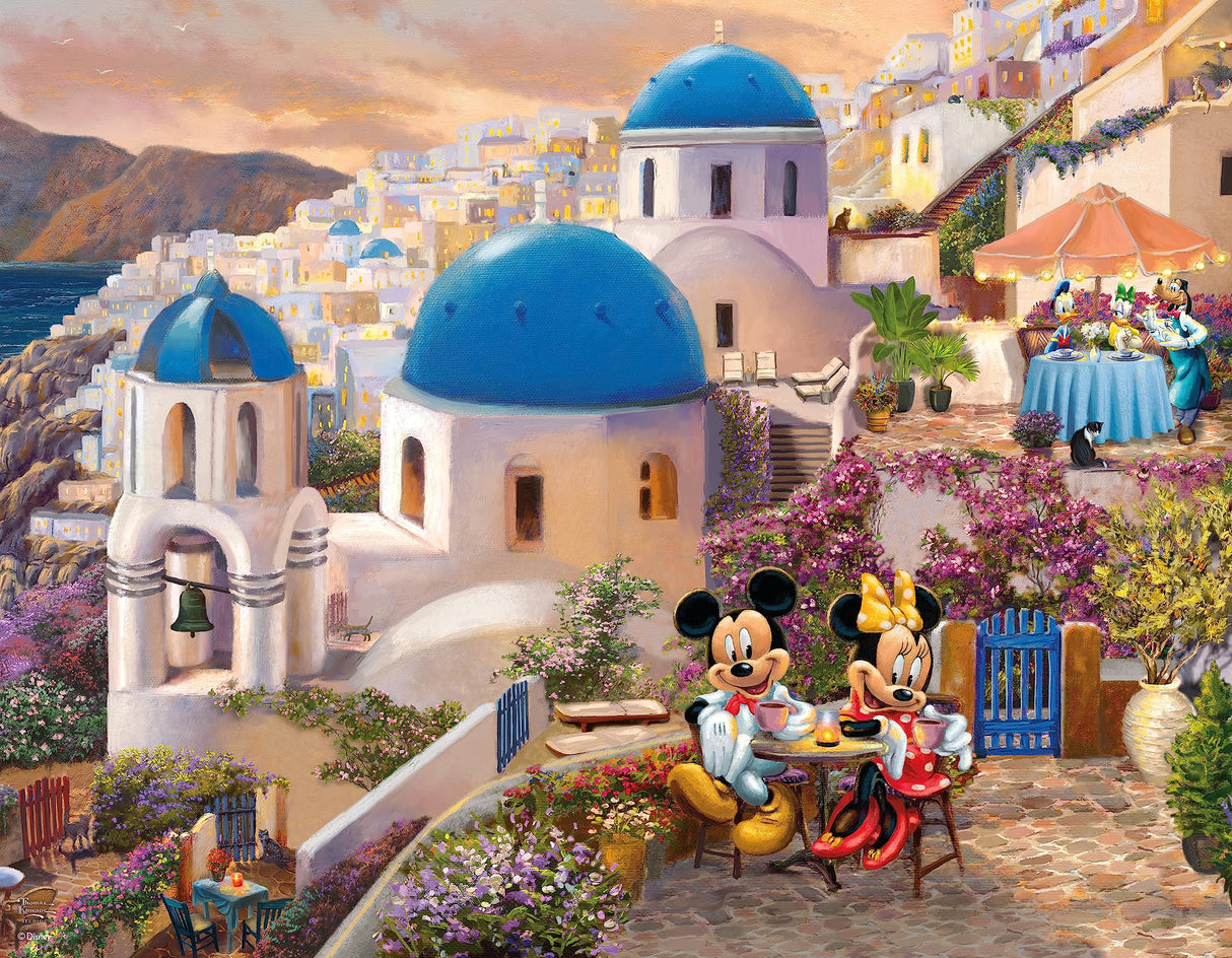 Ceaco - 4 in 1 Multipack - Thomas Kinkade - Disney - Mickey & Minnie - (4) 500 Piece Jigsaw Puzzles Ceaco