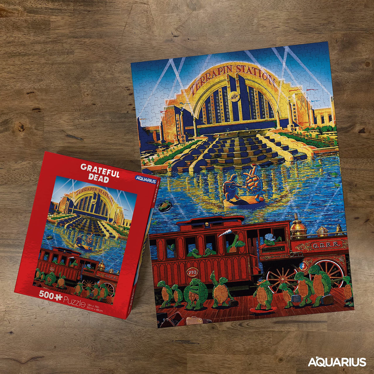AQUARIUS Grateful Dead Puzzle (500 Piece Jigsaw Puzzle) - Glare Free - Precision Fit - Officially Licensed Grateful Dead Merchandise & Collectibles - 14x19 Inches AQUARIUS