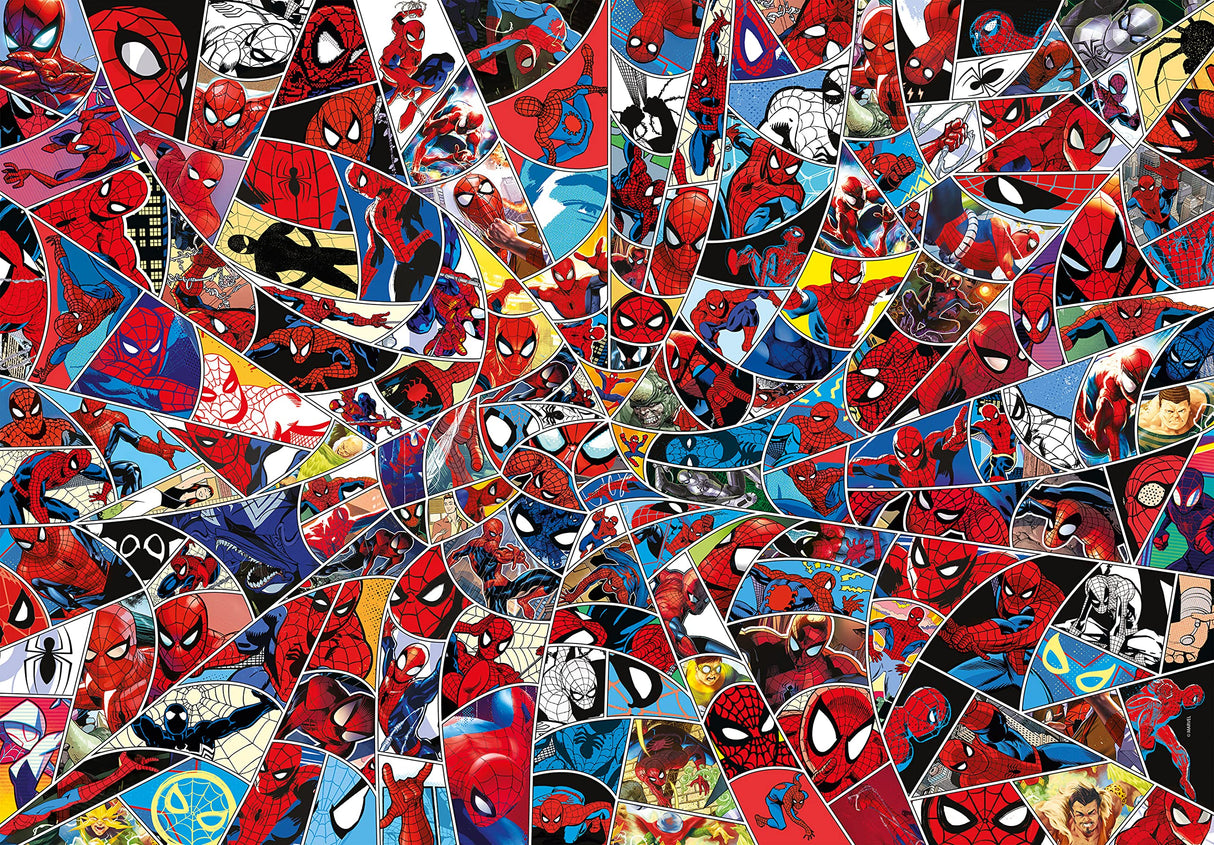 Clementoni Spider-Man Impossible Jigsaw Puzzle, Medium, 1000 Pieces, Multicolored, 39657 Clementoni