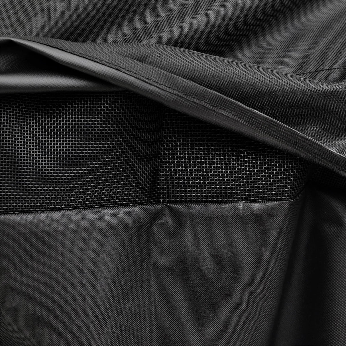 Kenmore 66 Inch Gas Grill Cover for Outdoor Grill, Universal BBQ Grill Cover for 6-Burner Gas Grill, Weatherproof, UV- and Fade-Resistant with Hook & Loop Straps, Black Kenmore