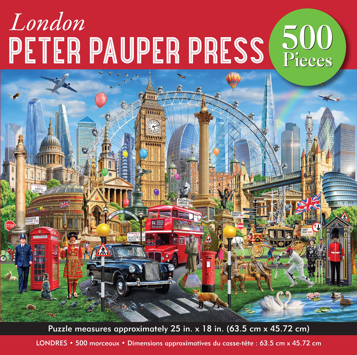 PETER PAUPER PRESS London 500 Piece Jigsaw Puzzle PETER PAUPER PRESS