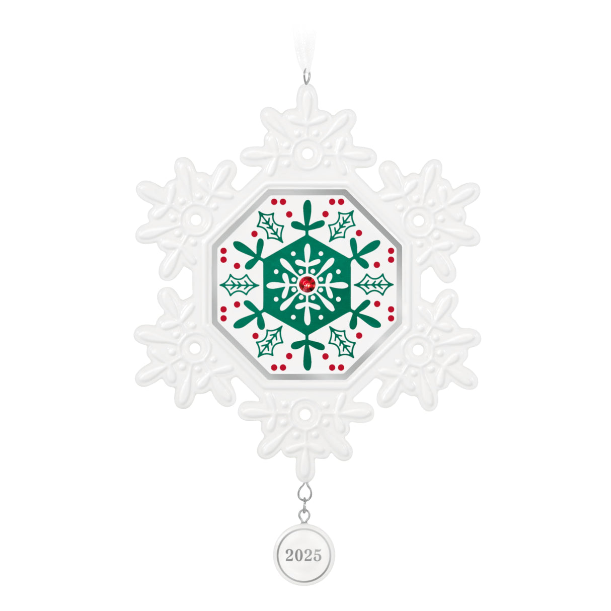 Hallmark Keepsake Christmas Ornament 2025, Snowflake 2025, Porcelain, Snowflake Gifts Hallmark Keepsake
