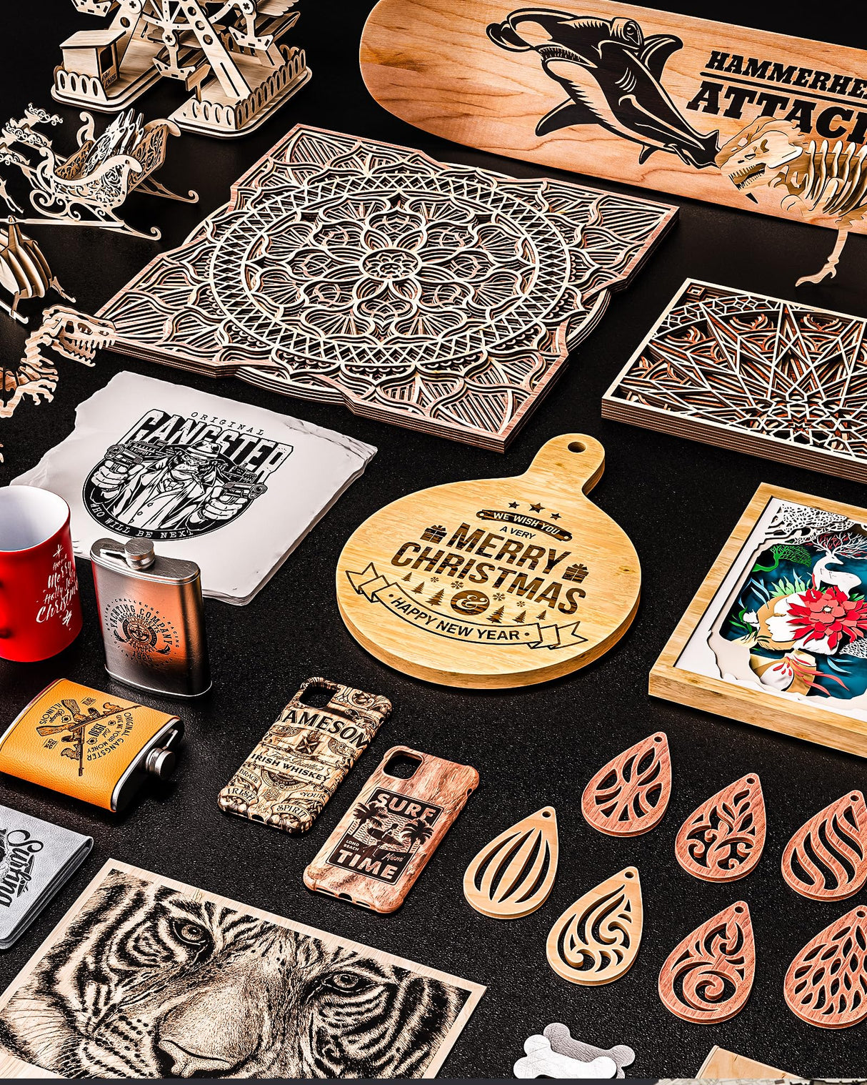 ATOMSTACK A24 Pro Laser Engraver with B3 Enclosure, 24W Output Laser Engraving Machine for Bulk Engraving Cutting with Enclosure Camera Engraving Machine for Wood Acrylic Leather Stone Metal ATOMSTACK