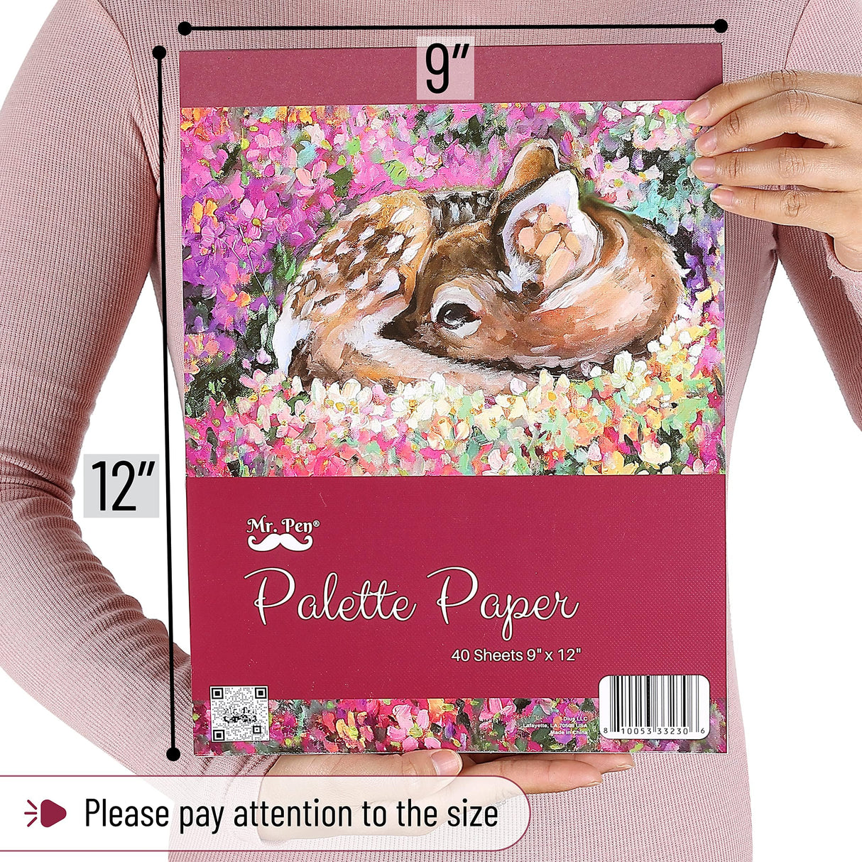 Mr. Pen- Palette Pad, 9"x12", 40 Sheets, 2 Pack, Paint Pad, Acrylic Paint Paper, Drawing Paper, Painting Paper, Disposable Paint Palette Paper, Oil Paint Palette, Watercolor Palette Paper Mr. Pen