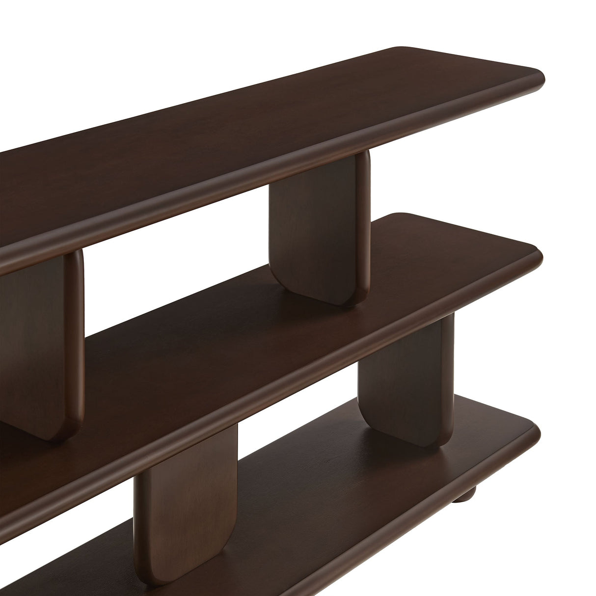 Lyle Sculptural 2-Tier Bookshelf by Modway