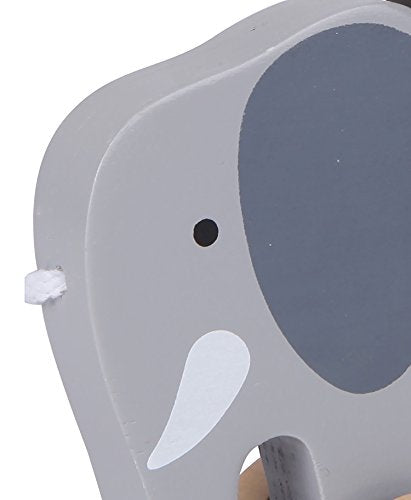 (Elephant) - Hape Elephant Wooden Push and Pull Toddler Toy,Grey Hape
