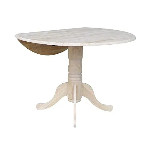 "International Concepts 42-Inch Dual Drop Leaf Table, Unfinished IC International Concepts