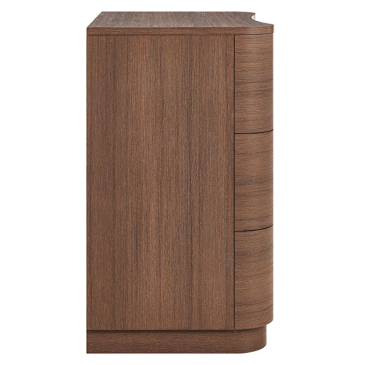 Mirae 3-Drawer Curved Compact Dresser by Modway