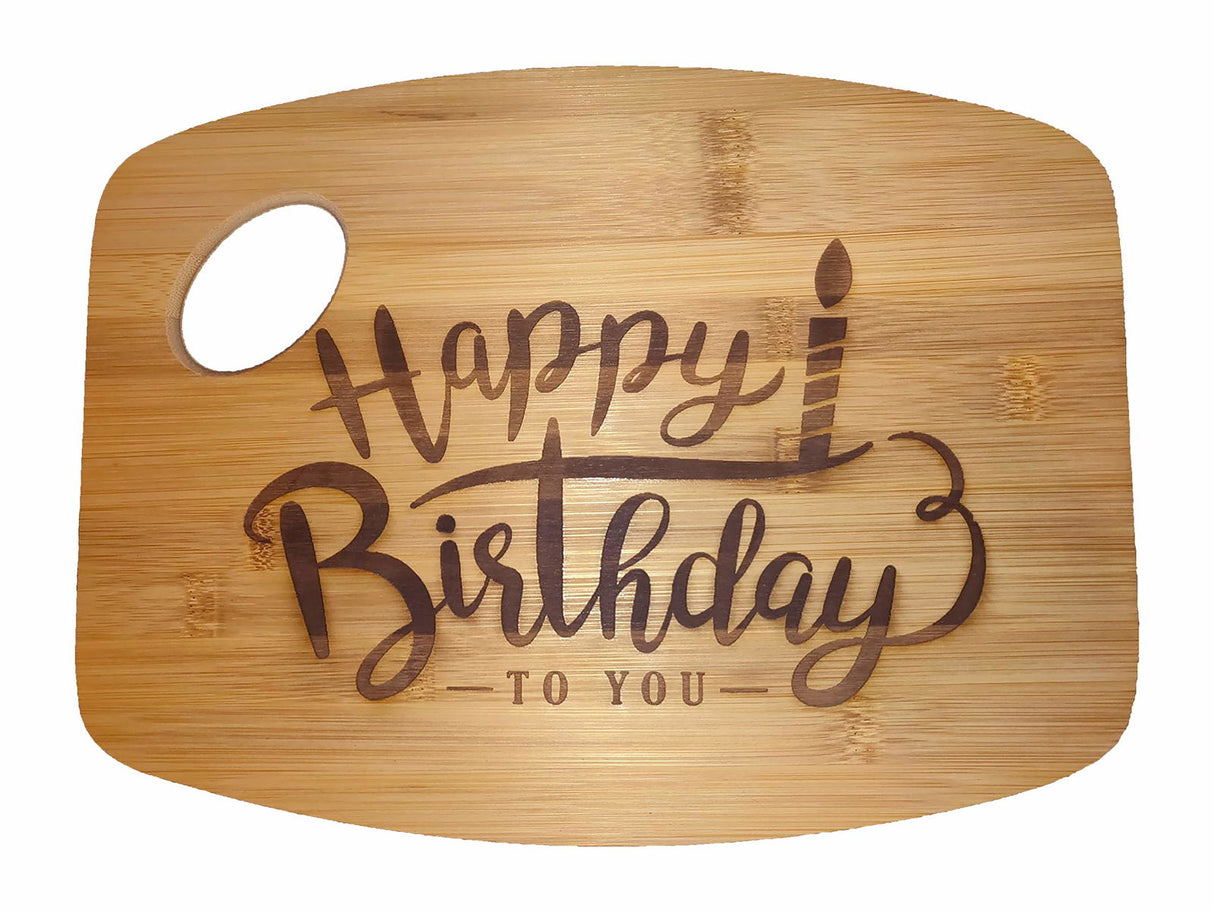 (Set of 12) 12"x9" Round Edge Bulk Plain Bamboo Charcuterie, Serving Tray, Chopping, Cutting Board for Customized Engraving Gifts (With Handle) Invisioncorp