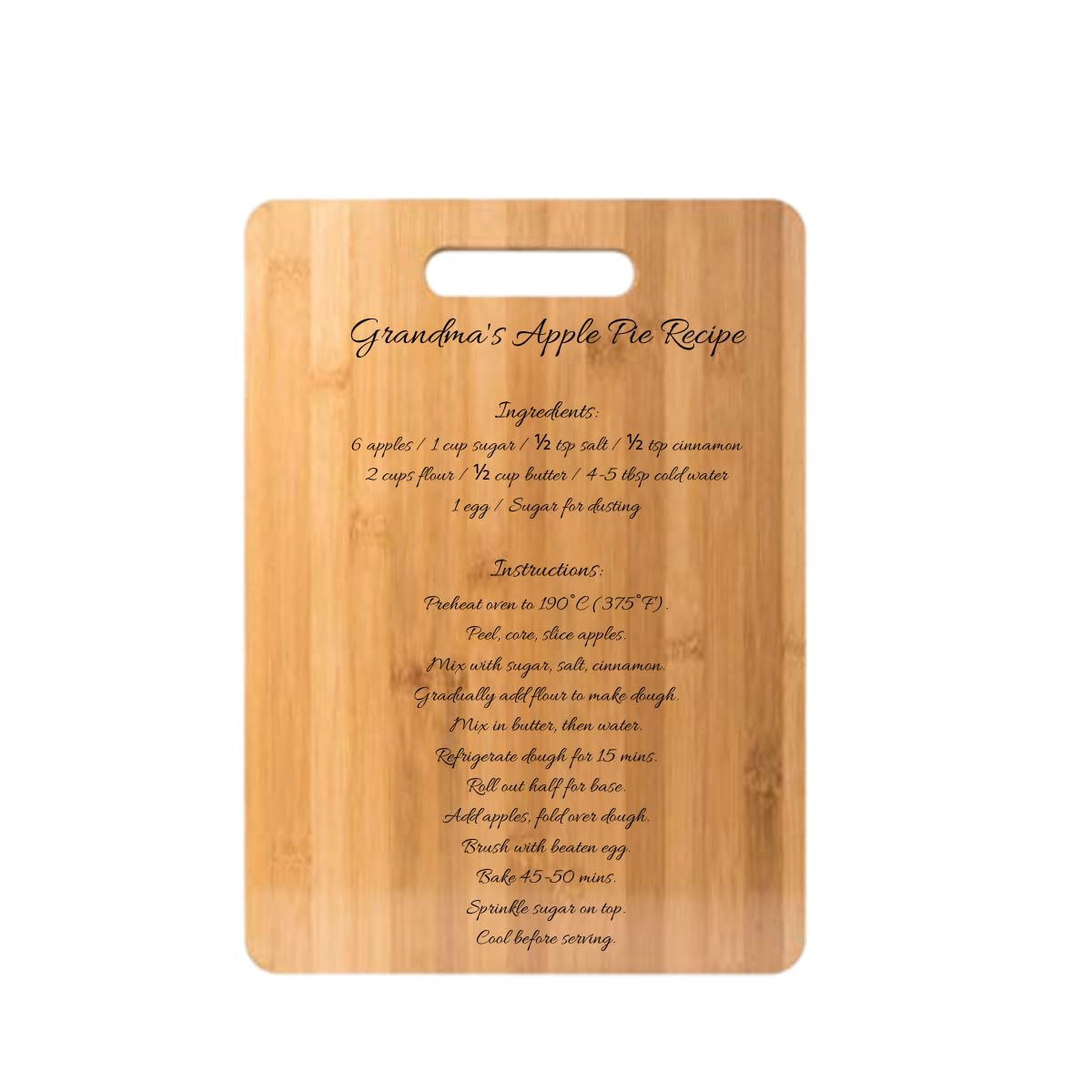 (Set of 12) 15"X11" Bulk Wholesale Plain Bamboo Charcuterie, Serving Tray, Chopping, Cutting Board for Customized, Personalized Engraving Gift Purpose (With Handle) Invisioncorp