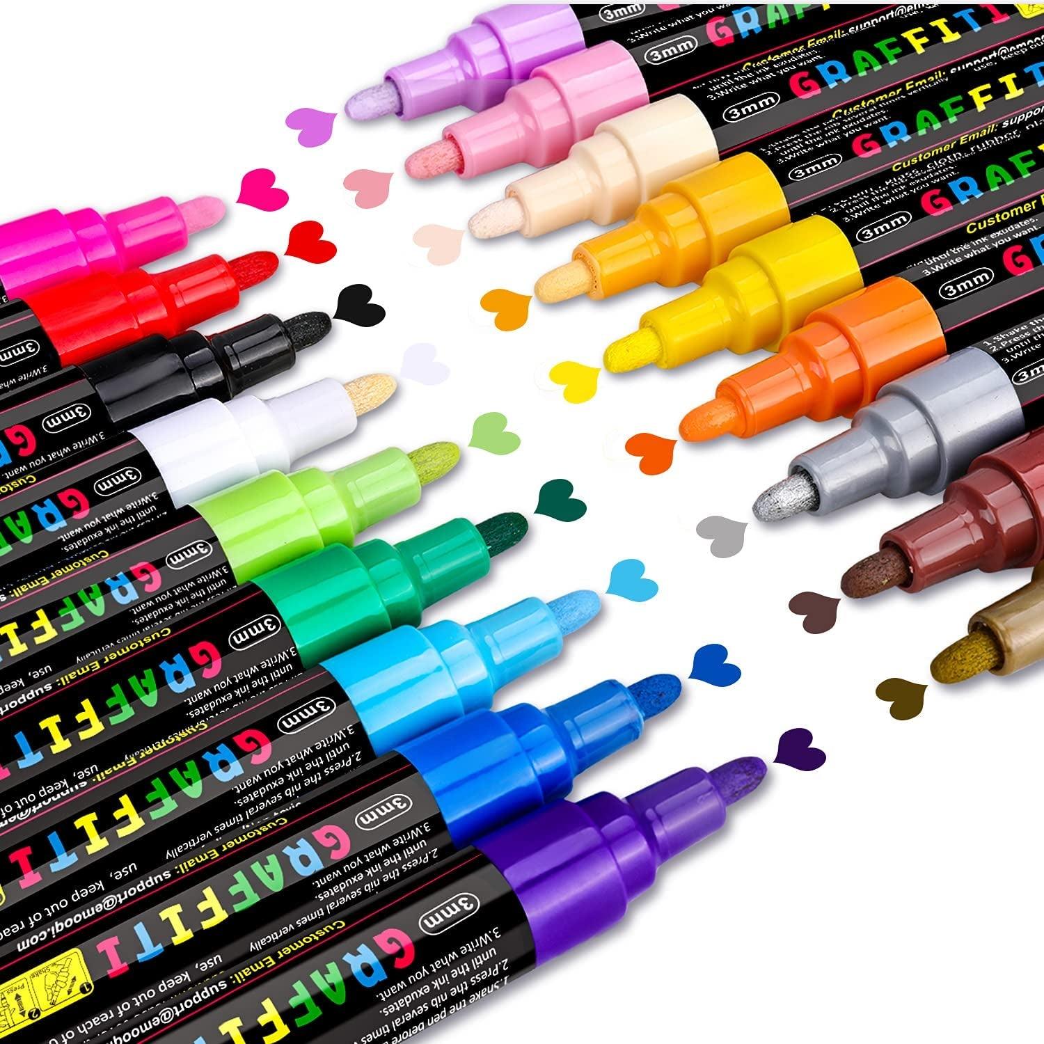 36 Acrylic Paint Pens Skin and Earth Tones (Pro Color Series Marker Se –  TOOLI-ART