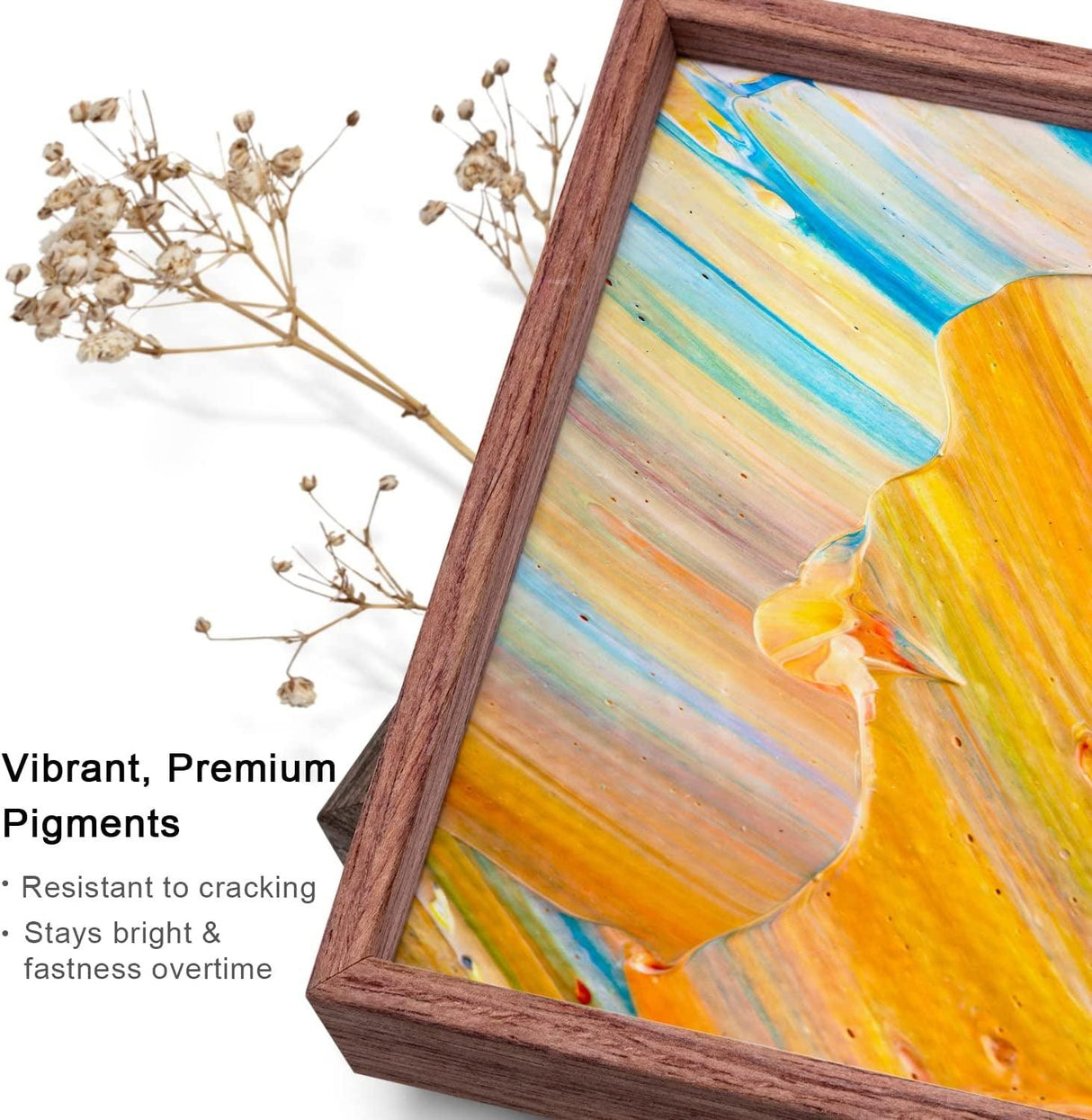 Acrylic Paint Set 24 Color X 12Ml / 0.4 Fl Oz Tubes Non-Toxic Art Paints for Canvas, Wood, Glass, Ceramic WoodArtSupply