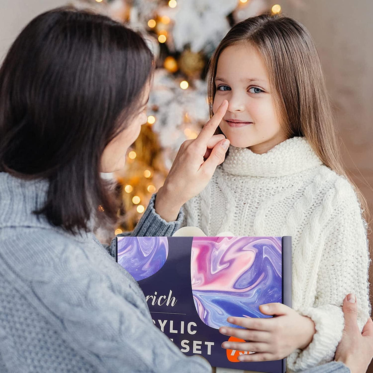 Acrylic Paint Set,56 PCS with Paint Brushes, 36 Colors Acrylic Paints, 1 Easel, 2 Painting Canvases, Palette, Paint Knives and Art Sponges WoodArtSupply