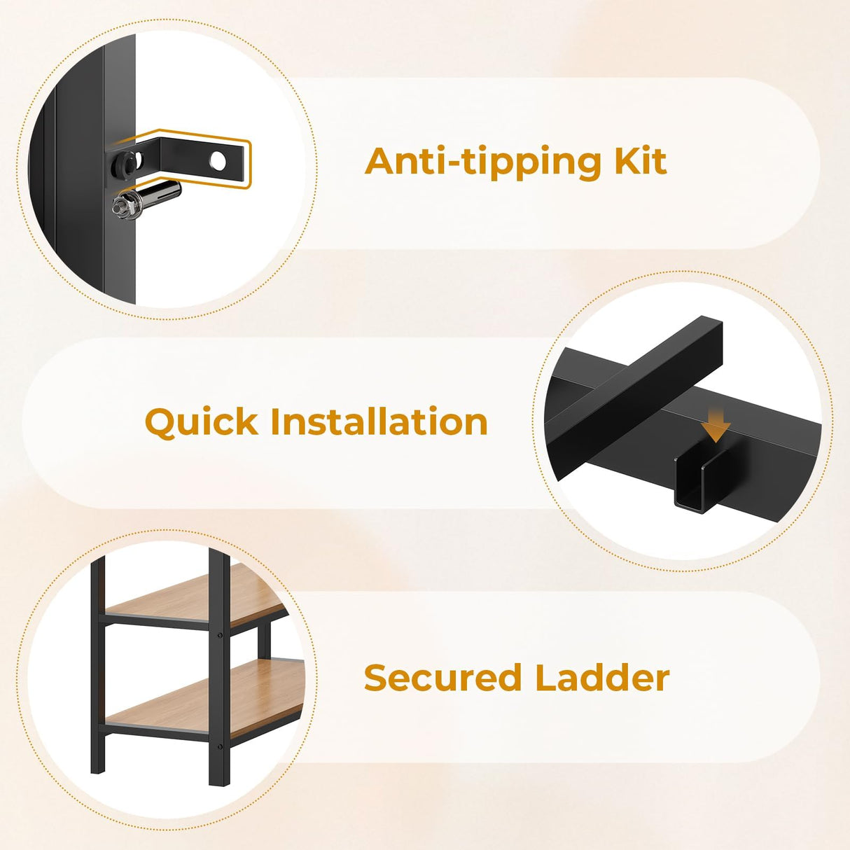 ADORNEVE Low Loft Bed with 6 Storage Drawers, Twin Loft Bed with LED Lights, Metal Loft Bed Twin Size with Open Storage Shelves, Twin Bed Frame with 15" H Safety Guard Rail for Kids, Black ADORNEVE