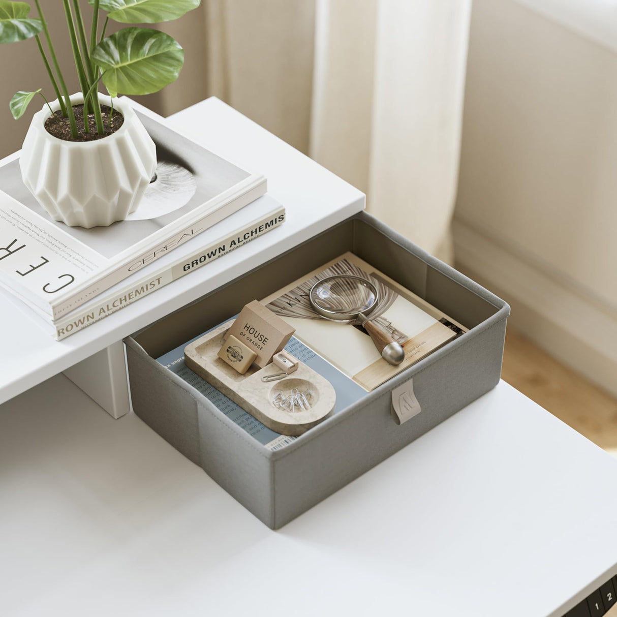 Agilestic 55 x 24 Inches Electric Standing Desk with 2 Storage Drawers, Stand Up Desk Adjustable Height, Sit and Stand Computer Table with Splice Board, White Agilestic