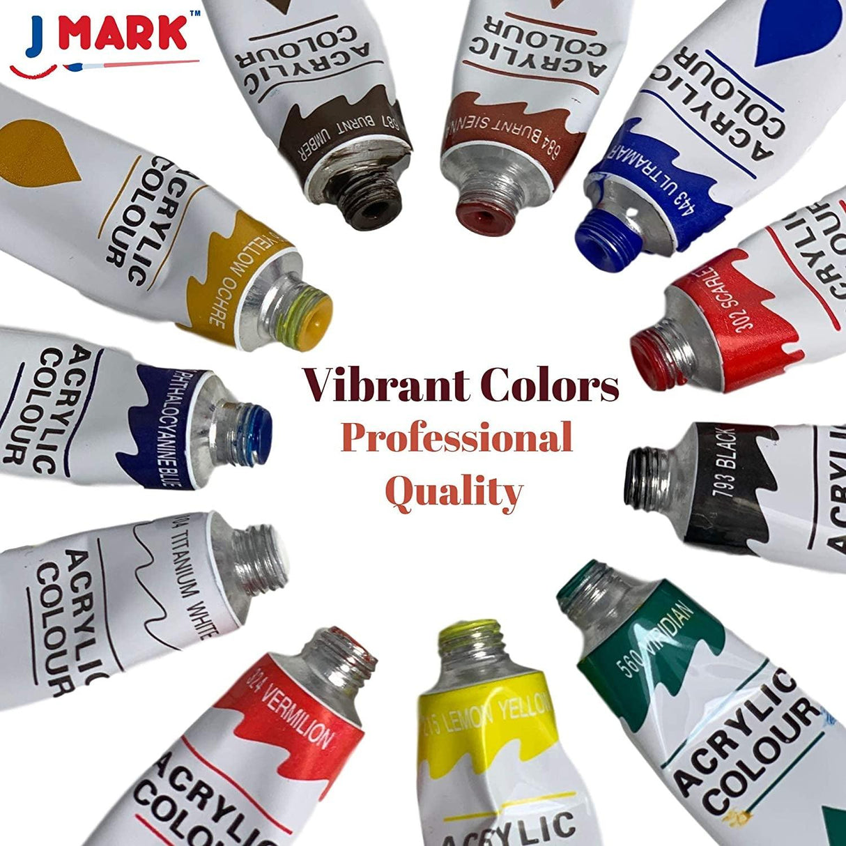 Art Canvas Paint Set 22-Piece Canvas Acrylic Kit with Wood Easel, 8X10 Inch Canvases, 12 Non Toxic Washable Paints, 5 Brushes, Palette WoodArtSupply