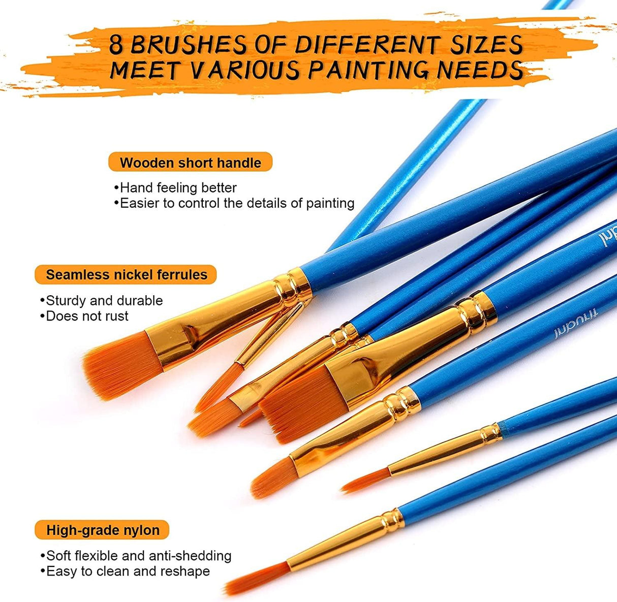 Art Paint Set for Kids, Painting Supplies Kit with 5 Canvas Panels, 8 Brushes, 12 Acrylic Paints, Multi-Function Table Easel WoodArtSupply