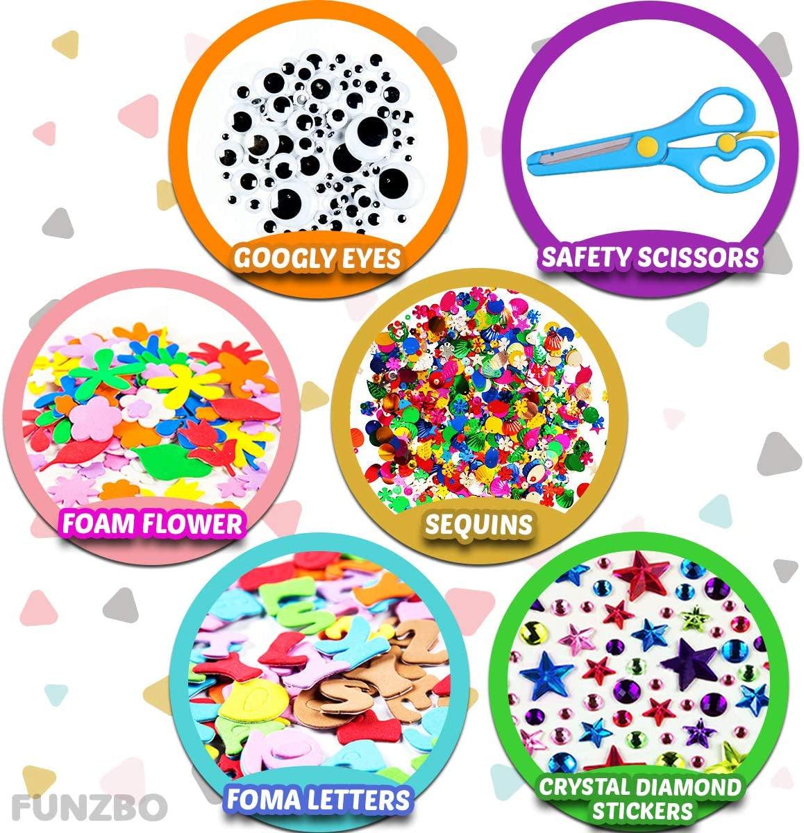 Arts and Crafts Supplies for Kids - Craft Art Supply Kit D.I.Y. Crafting School Kindergarten Supplies WoodArtSupply