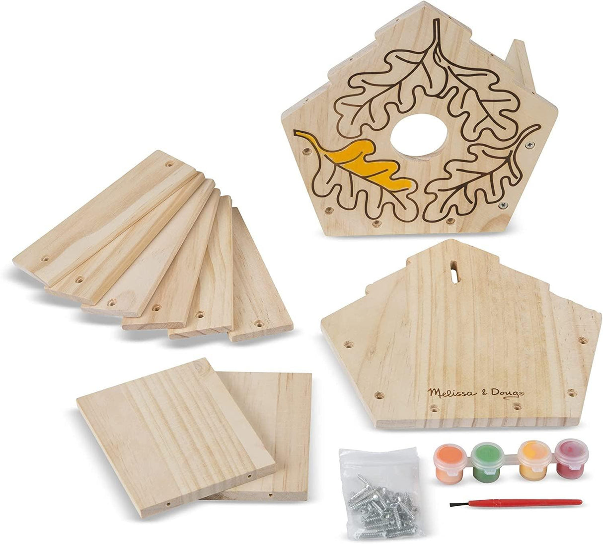 Birdhouse Build-Your-Own Wooden Craft Kit | DIY Bird House Kit for Kids WoodArtSupply