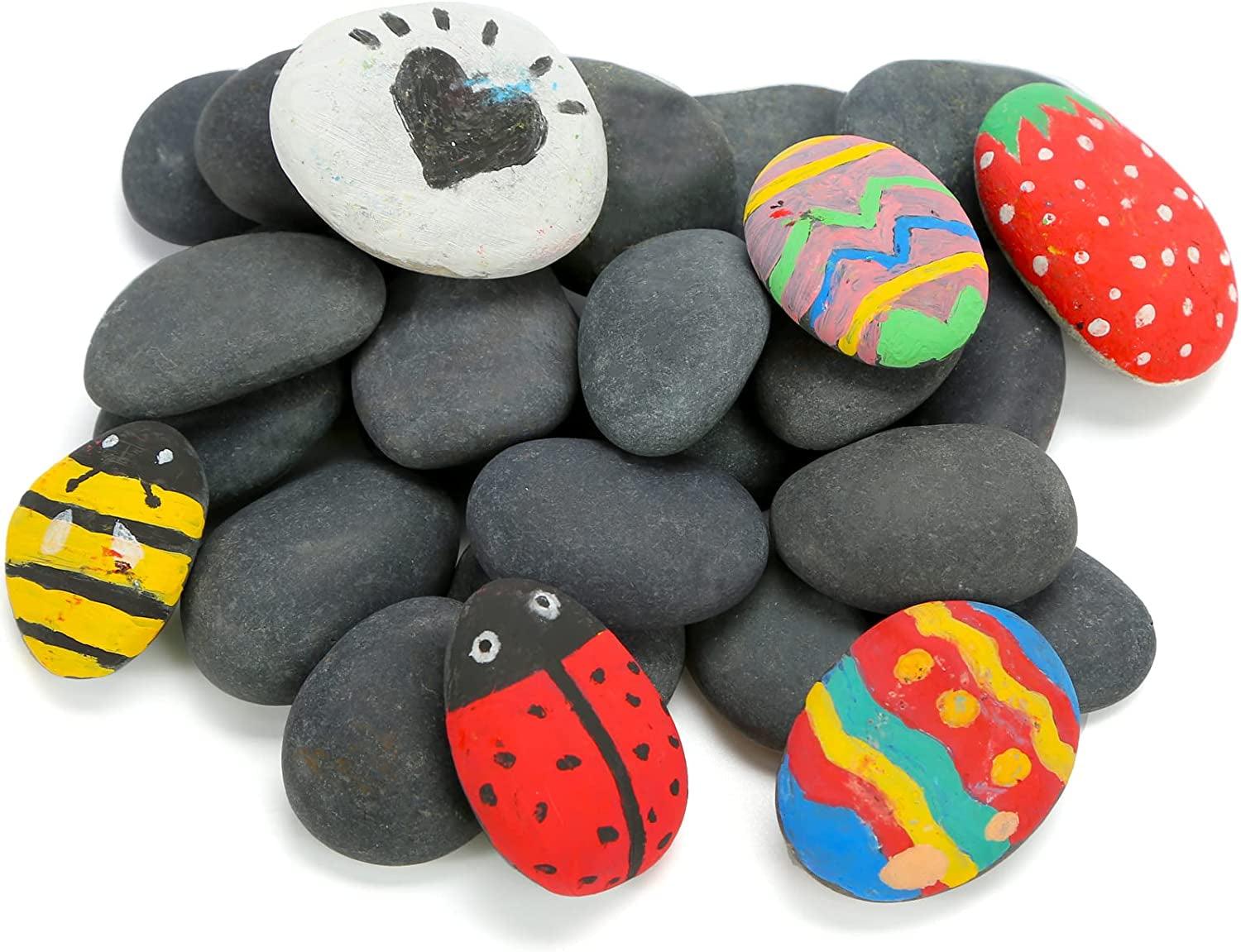 20PCS River Rocks for Painting, Kindness Stones for DIY, Arts, 2