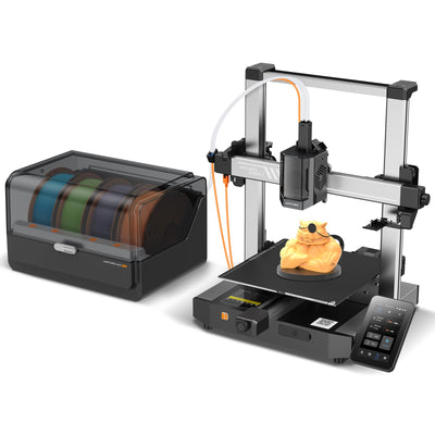 (Bundle Anycubic Kobra 3 Combo) Anycubic Multi Color 3D Printer, Support Multicolor Pringting 600mm/s Max High Speed