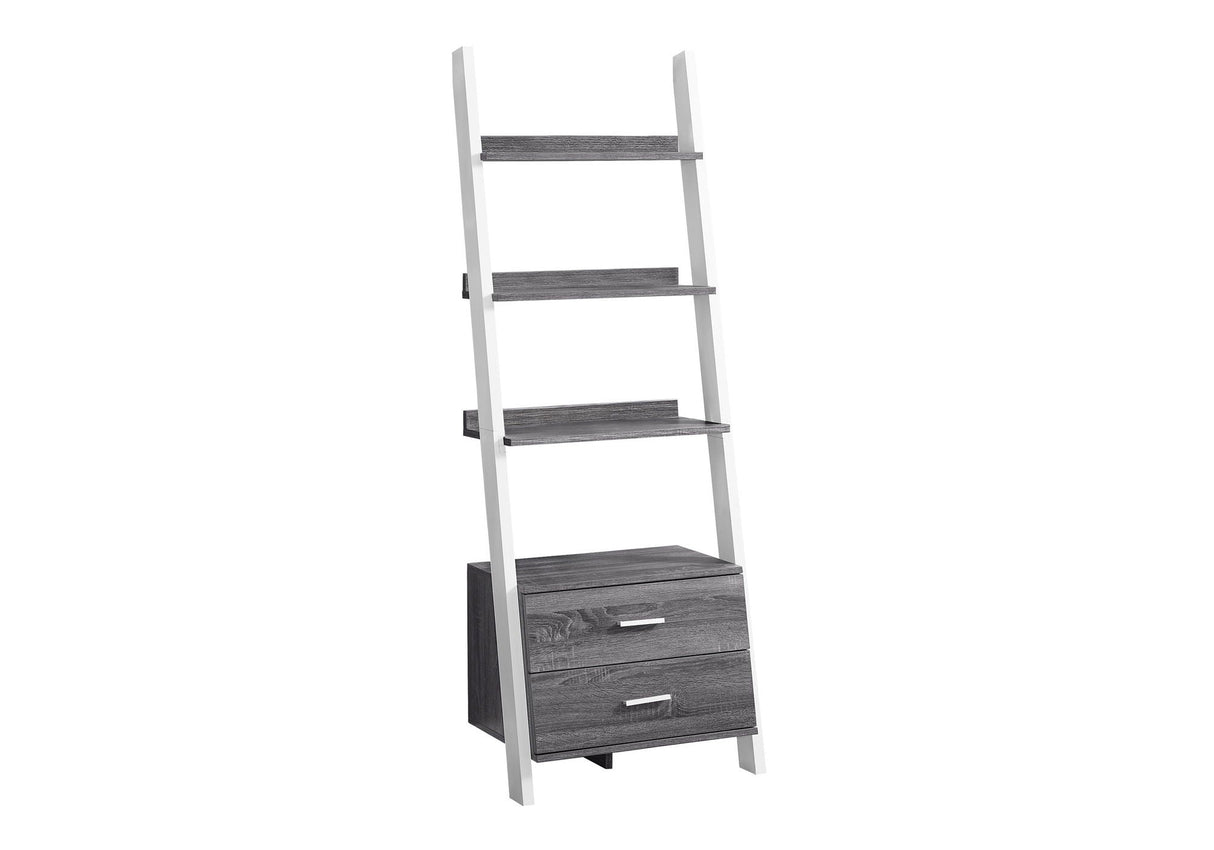 Contemporary Corner Ladder Bookshelf for Office