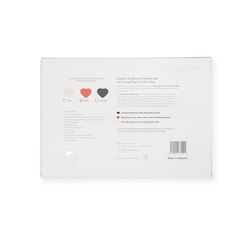 CHIYU Kintsugi kit - Heal Your Heart - Gold Glue - Includes Ceramic Heart - Gift Box - Kintsugi Repair Kit - Blush CHIYU