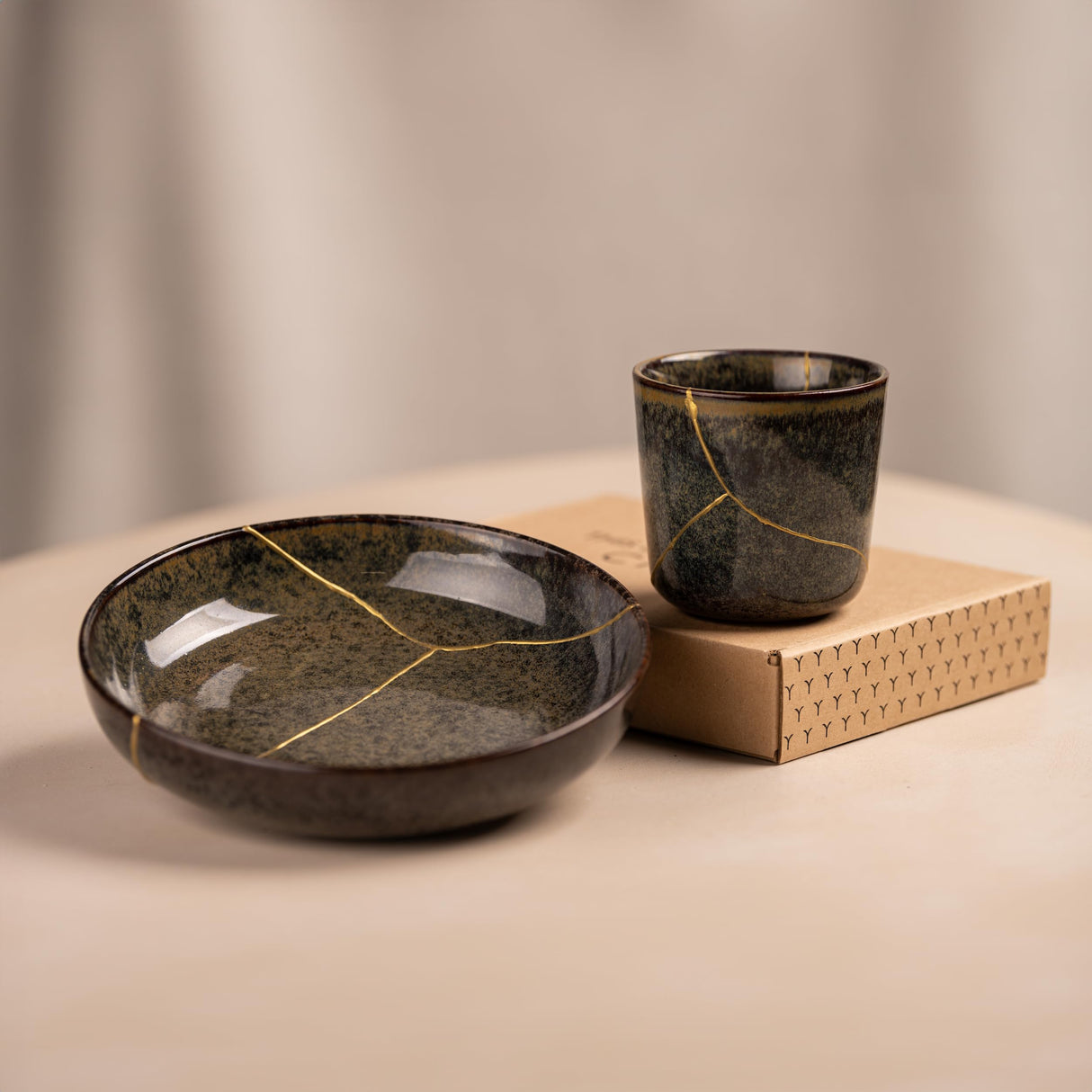 CHIYU Kintsugi Repair kit: Modern Repair Kit - Gold - Gold Glue - Food Safe - Dishwasher Safe - The Most Complete and Durable Kintsugi kit CHIYU