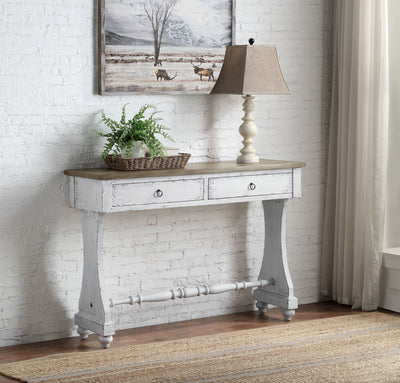 Carminda Console Table in Antique White