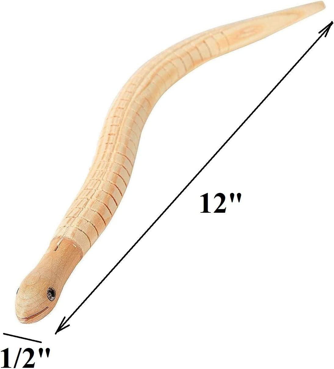 DIY Wooden Wiggly 12" Snakes (12 Pack) Arts & Crafts Unfinished Flexible Timber Wood WoodArtSupply