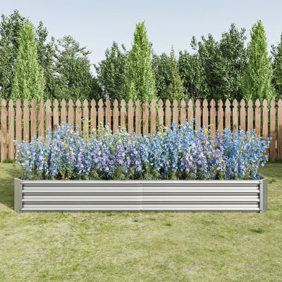 Raised Garden Bed Kit - Metal 7.6x3.7x0.98 ft