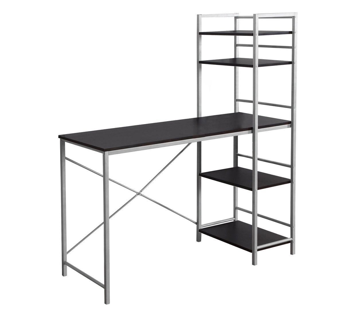 Computer Desk for Home Office with Laptop Storage Shelves